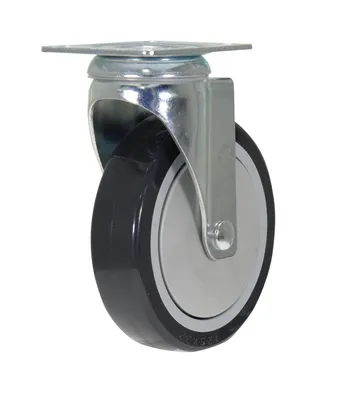 Vestil Polyurethane Swivel Caster 5 In. Diameter x 1 In. Width 330 Lb. Capacity Dark Gray/Light Gray