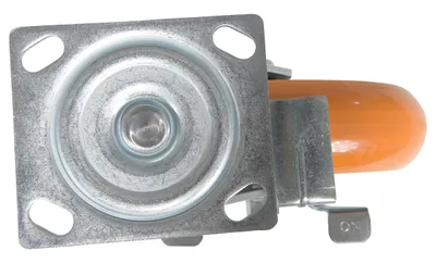 Vestil CST-F34-8X2SI-SWB polyurethane (si) caster shown from an alternate angle