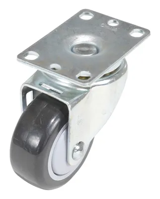 Vestil Polypropylene Swivel Caster 3 In. Diameter x 1-1/4 In. Width 150 Lb. Capacity Light Gray/Black