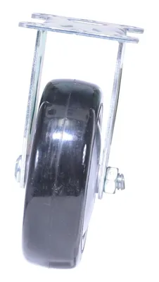 Vestil CST-VE-4X1.25PP-R polyurethane polyolefin caster shown from an alternate angle