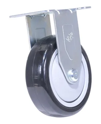 Vestil CST-VE-4X1.25PP-R polyurethane polyolefin caster shown from an alternate angle
