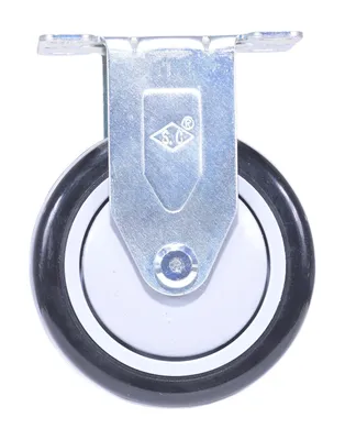 Vestil CST-VE-4X1.25PP-R polyurethane polyolefin caster shown from an alternate angle