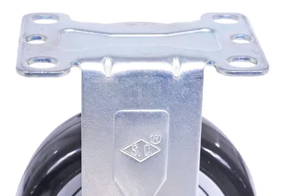 Vestil CST-VE-4X1.25PP-R polyurethane polyolefin caster shown from an alternate angle