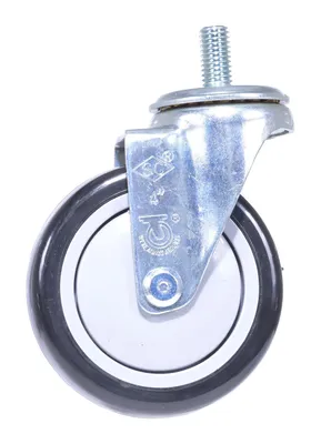Vestil CST-VE-4X1.25PP-STS polyurethane polyolefin caster shown from an alternate angle