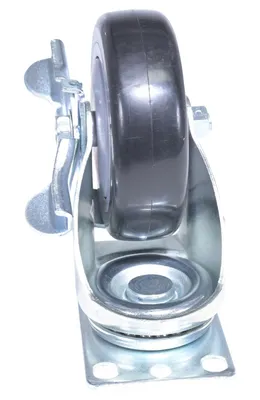 Vestil CST-VE-4X1.25PP-SWB polyurethane polyolefin caster shown from an alternate angle