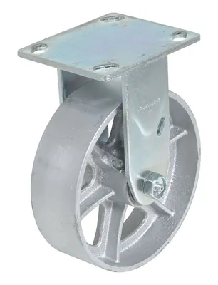 Vestil CST-VE-6X2MA-R semi-steel caster shown from an alternate angle