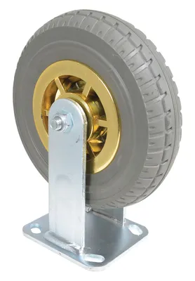 Vestil CST-VE-8X2FF-R flat-free (rubber) shown from an alternate angle