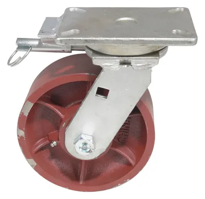 Vestil CST-VE-8X3DS-4PSL ductile steel caster shown from an alternate angle