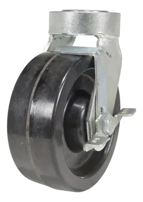 Vestil Phenolic Swivel With Brake Caster 8 In. Diameter x 3 In. Width 2500 Lb. Capacity Black/Silver