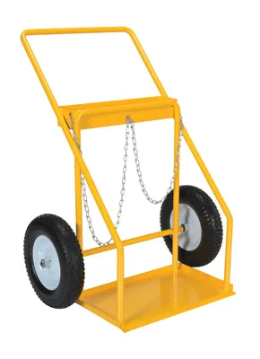 Vestil Steel Welding Cylinder Hand Truck 30-15/16 In. x 34-1/2 In. x 43-3/16 In. 250 Lb. Capacity Yellow