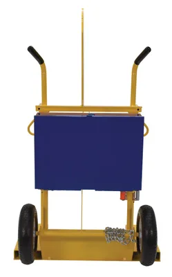 Vestil CYL-2 welding cylinder torch cart shown from an alternate angle