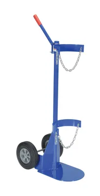 Vestil Steel Portable Economy Cylinder Lifter with Hard Rubber Wheels 24-15/16 In. x 15-3/8 In. x 54 In. 500 Lb. Blue