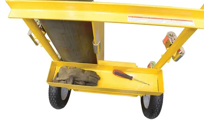Vestil CYL-E welding cylinder torch cart shown from an alternate angle
