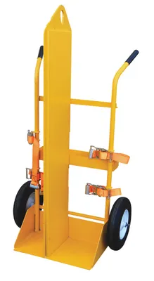 Vestil Steel Torch Cart-Lift Eye-Fire Proof with Foam Filled Wheels 22-13/16 In. x 34-1/2 In. x 66-3/8 In. 500 Lb. Capacity Yellow