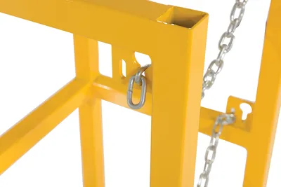 Vestil CYL-FMSR-1 cylinder barricade rack shown from an alternate angle