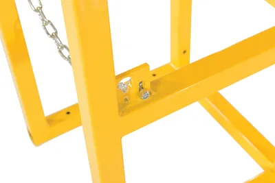 Vestil CYL-FMSR-1 cylinder barricade rack shown from an alternate angle