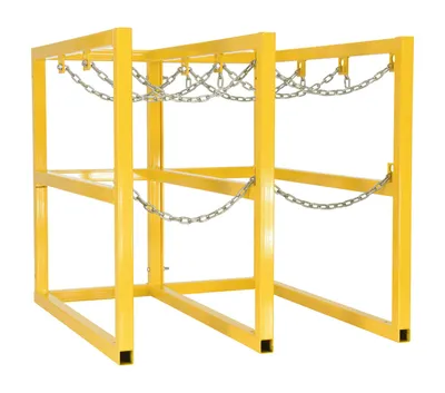Vestil CYL-FMSR-3-EXT cylinder barricade rack shown from an alternate angle