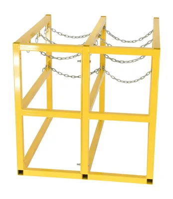 Vestil CYL-FMSR-3-EXT cylinder barricade rack shown from an alternate angle