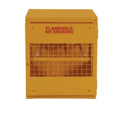 Vestil CYL-H-4 cylinder storage cabinets (usa sales) shown from an alternate angle