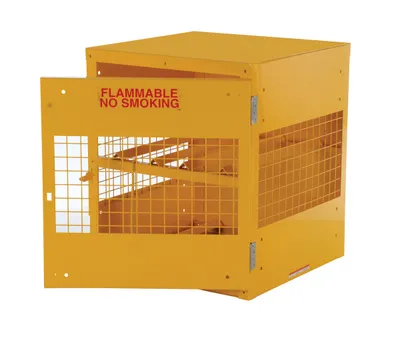 Vestil CYL-H-4 cylinder storage cabinets (usa sales) shown from an alternate angle