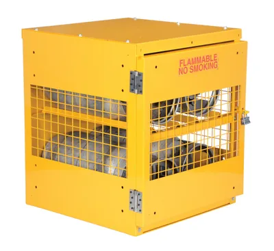 Vestil CYL-H-4-KD cylinder storage cabinets (usa sales) shown from an alternate angle