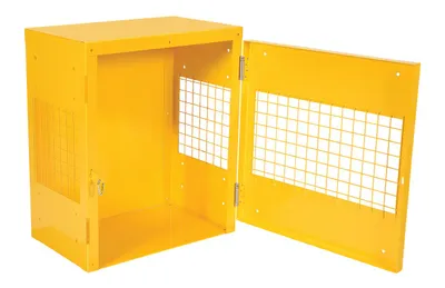 Vestil CYL-LP-2-CA cylinder storage cabinets (canada sales) shown from an alternate angle