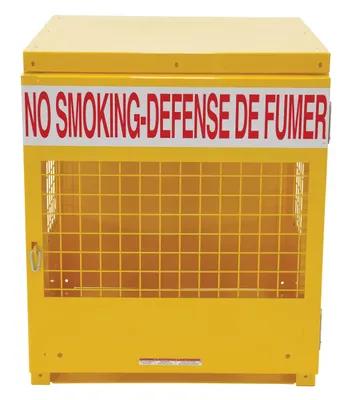 Vestil CYL-LP-4-CA cylinder storage cabinets (canada sales) shown from an alternate angle