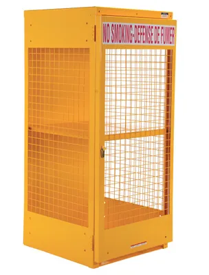 Vestil Steel Canadian LP Cylinder Storage Cabinet 32 In. x 30 In. x 68-1/4 In. 8 Cylinder Capacity