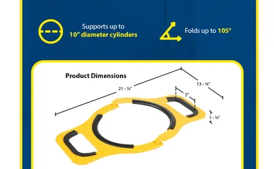 Vestil CYL-M-10 manual cylinder lifter feature highlights