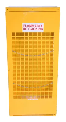 Vestil CYL-V-510 cylinder storage cabinets (usa sales) shown from an alternate angle