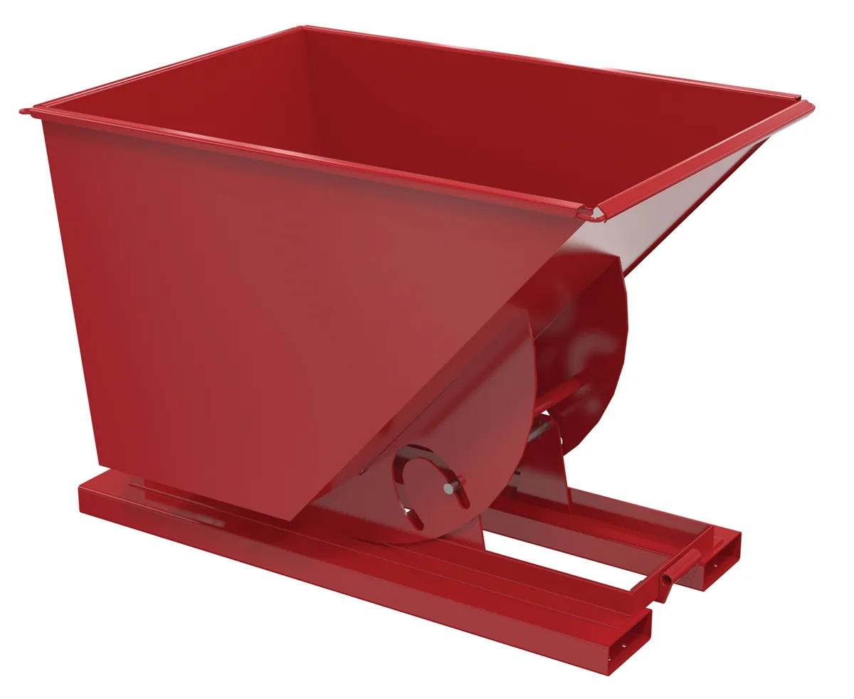 Vestil D-100-MD-NB-SR d-style hoppers, no bump & dump