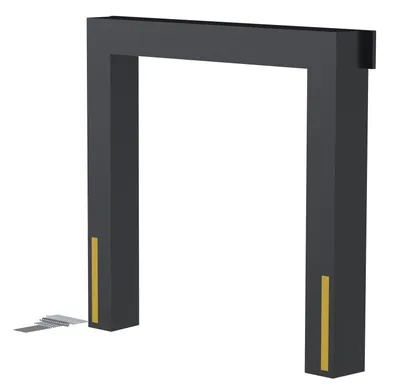 Vestil Vinyl Dock Seal 15 In. 8 Ft. x 8 Ft. Black
