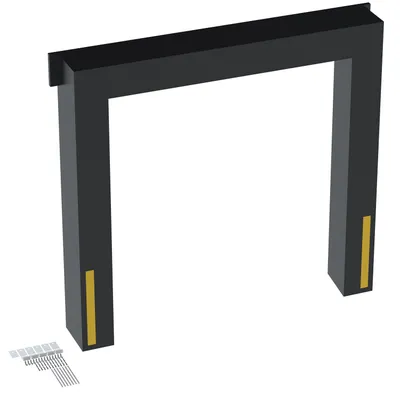 Vestil Vinyl Dock Seal 18 In. 8 Ft. x 8 Ft. Black