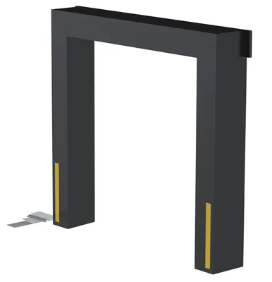 Vestil Vinyl Dock Seal 19 In. 8 Ft. x 8 Ft. Black