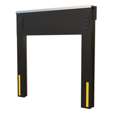 Vestil Vinyl-Coated Nylon Dock Seal/Shelter Combination 12 In. 8 Ft. x 10 Ft. Black