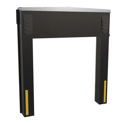 Vestil Vinyl-Coated Nylon Dock Seal/Shelter Combination 16 In. 8 Ft. x 10 Ft. Black
