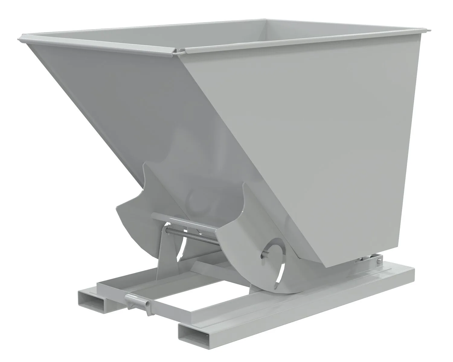 Vestil D-150-MD-NB-GY-MG d-style hoppers, no bump & dump