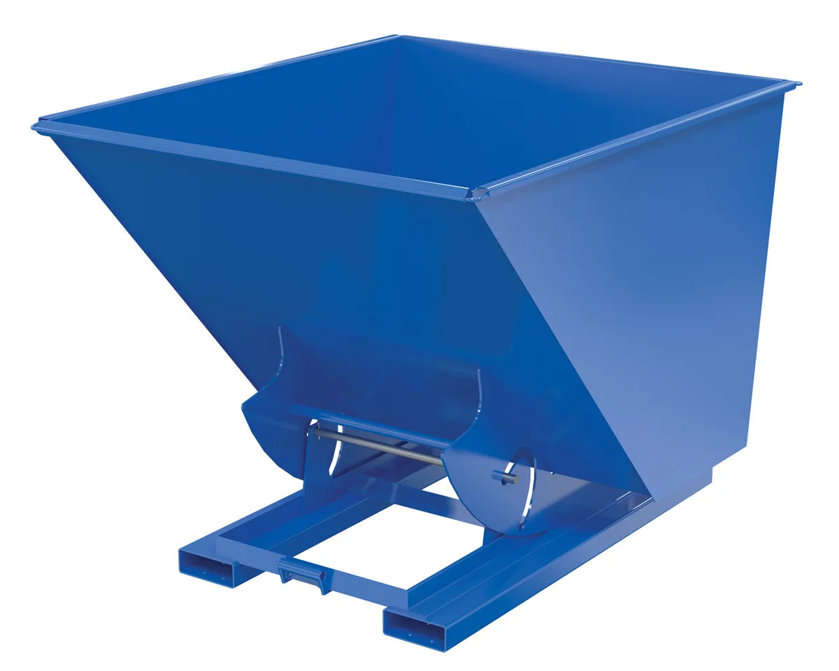 Vestil D-200-LD-NB d-style hoppers, no bump & dump