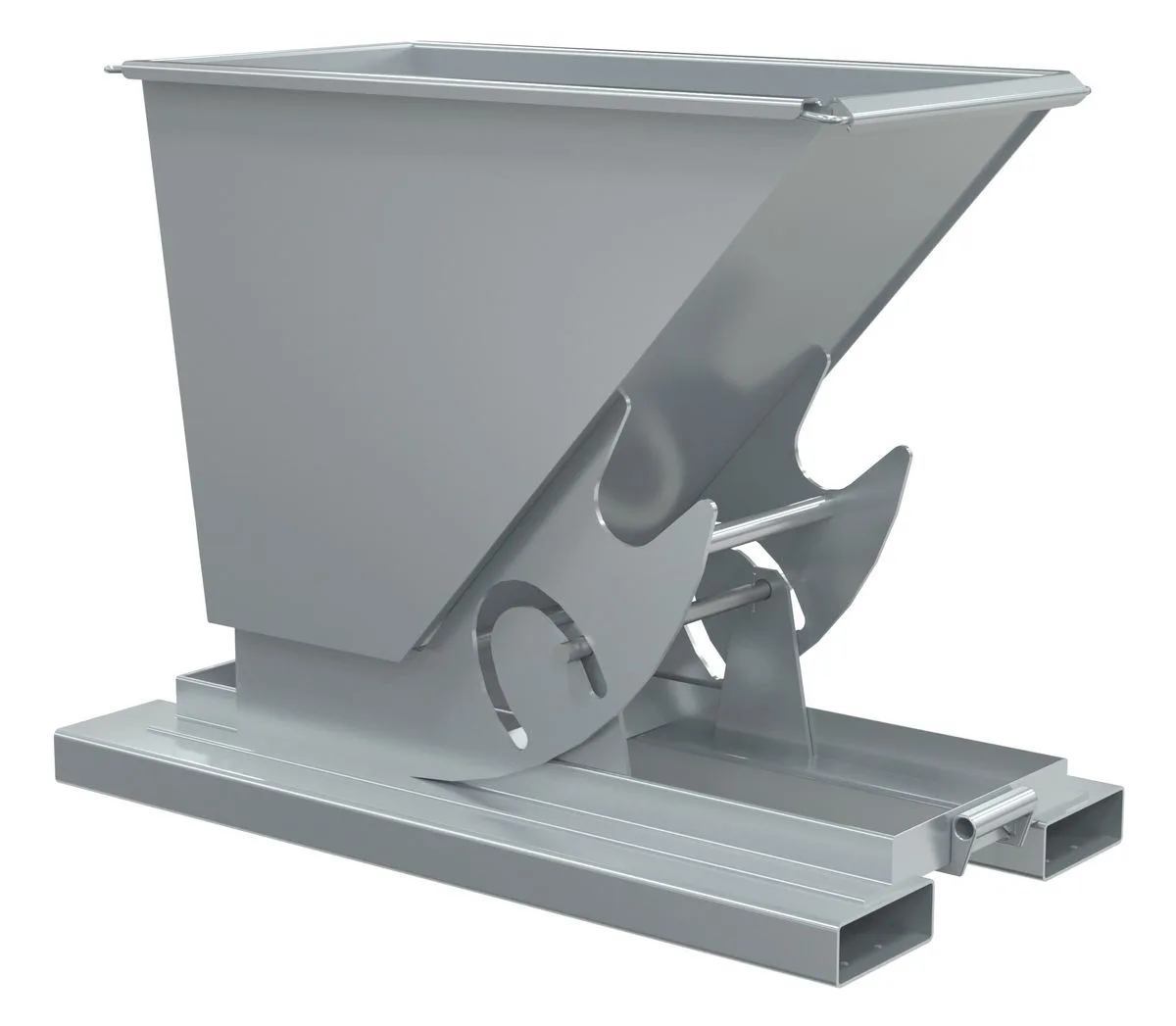 Vestil D-25-HD-NB-SL d-style hoppers, no bump & dump