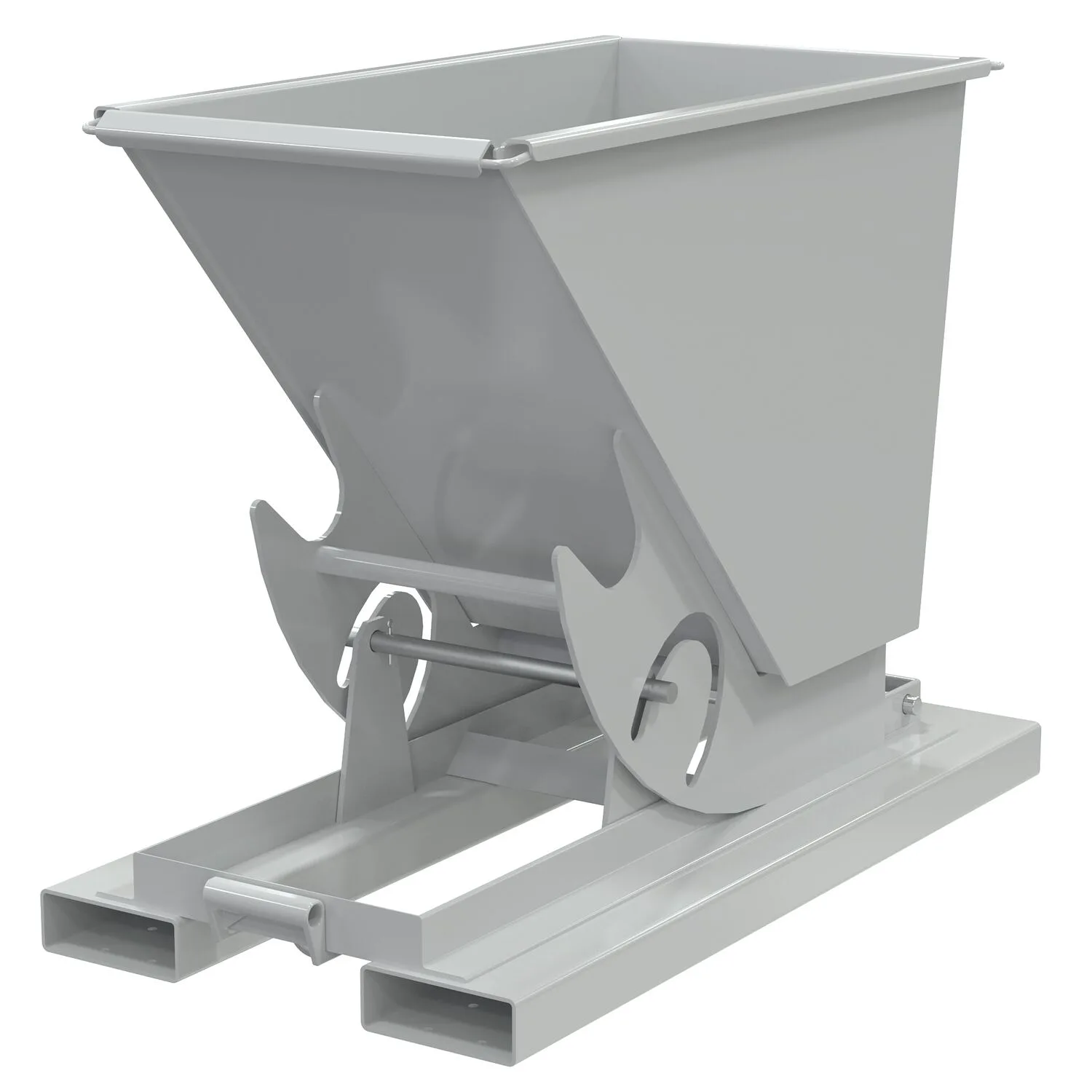 Vestil D-25-LD-NB-GY-MG d-style hoppers, no bump & dump
