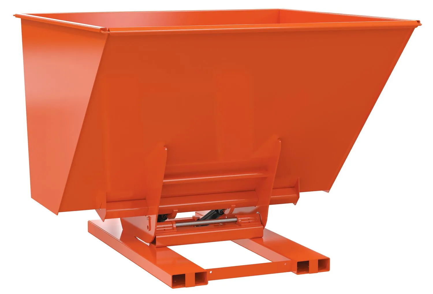 Vestil D-250-HD-HYD-OR hydraulic dumping hopper