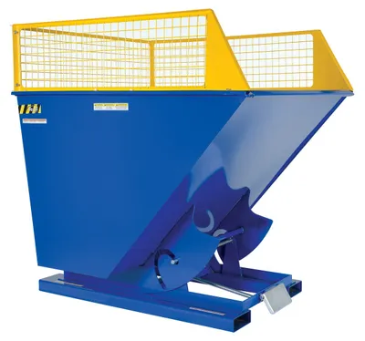 Vestil Steel Mesh D-350 Series Side Extensions 64-15/16 In. x 81-5/16 In. x 15-11/16 In. Yellow