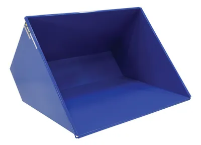 Vestil Steel Light Duty Self Dumping Hopper 3 Cubic Yard 2000 Lb. Capacity Blue