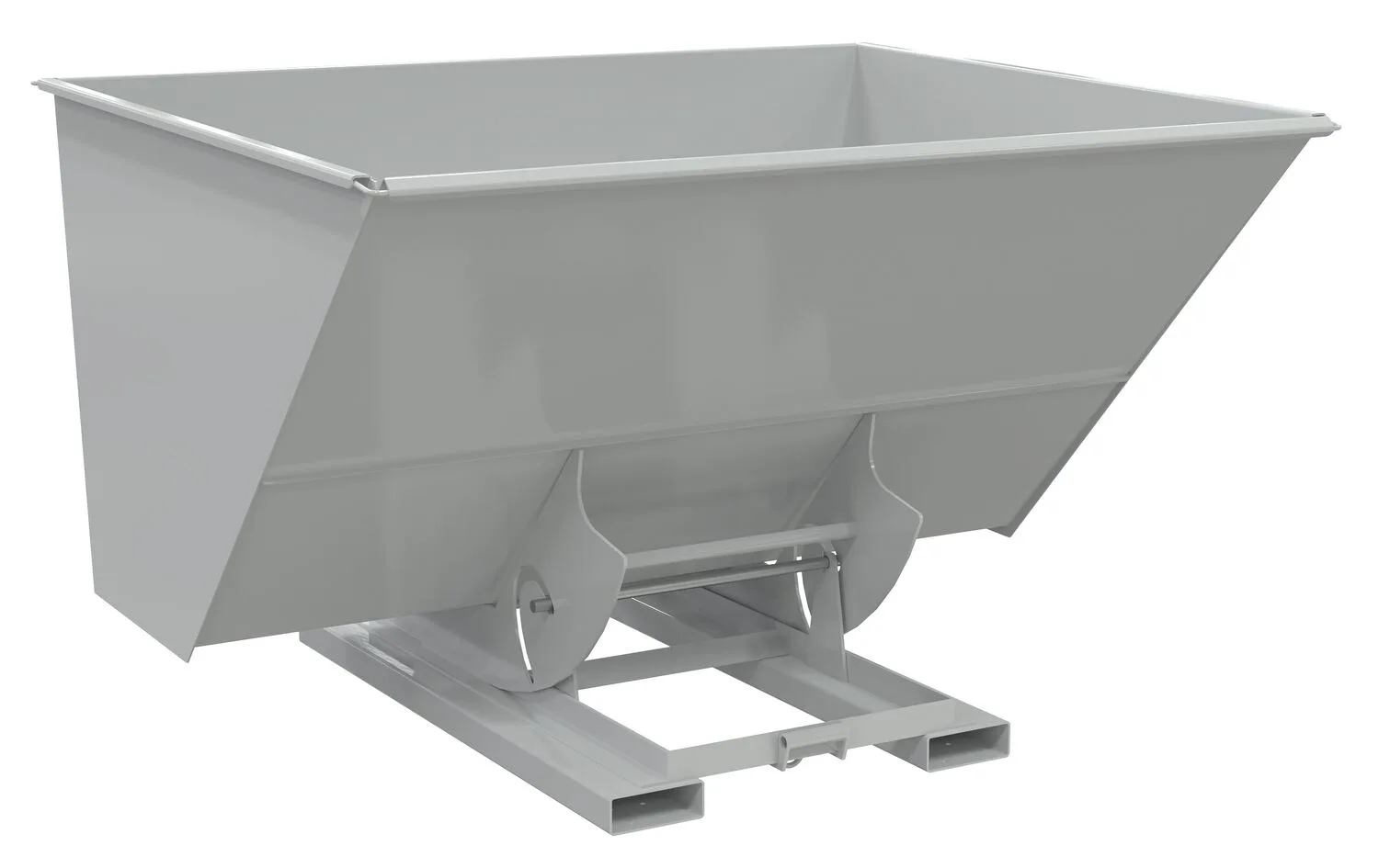 Vestil D-300-LD-NB-GY-MG d-style hoppers, no bump & dump