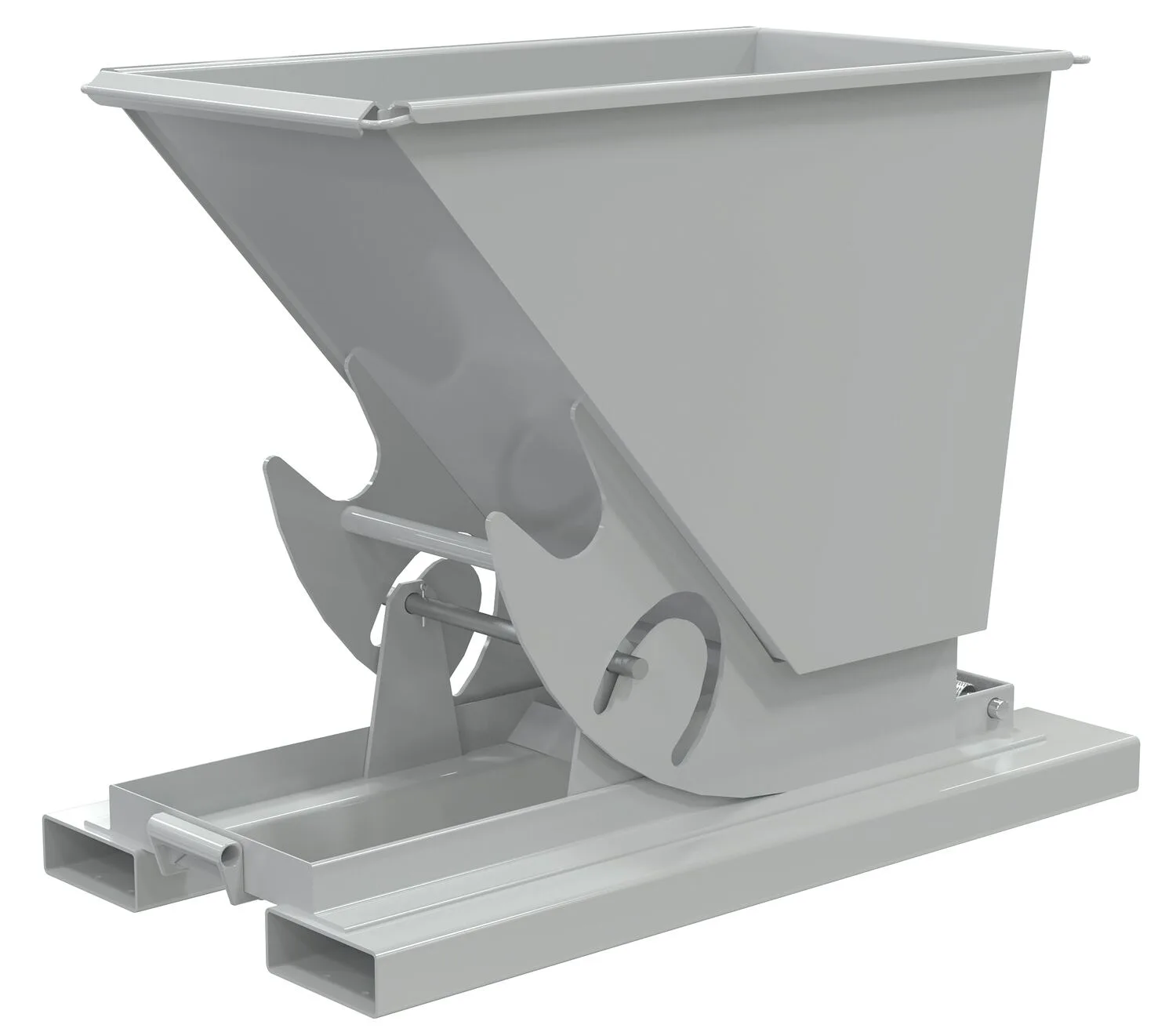 Vestil D-33-MD-NB-GY-MG d-style hoppers, no bump & dump