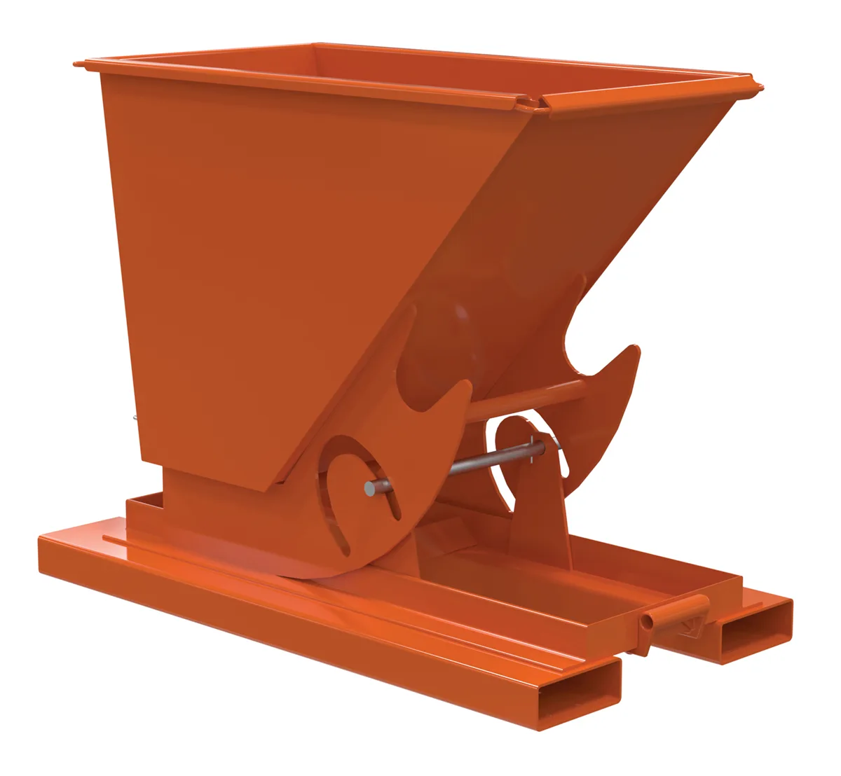 Vestil D-33-MD-NB-ORG-C d-style hoppers, no bump & dump
