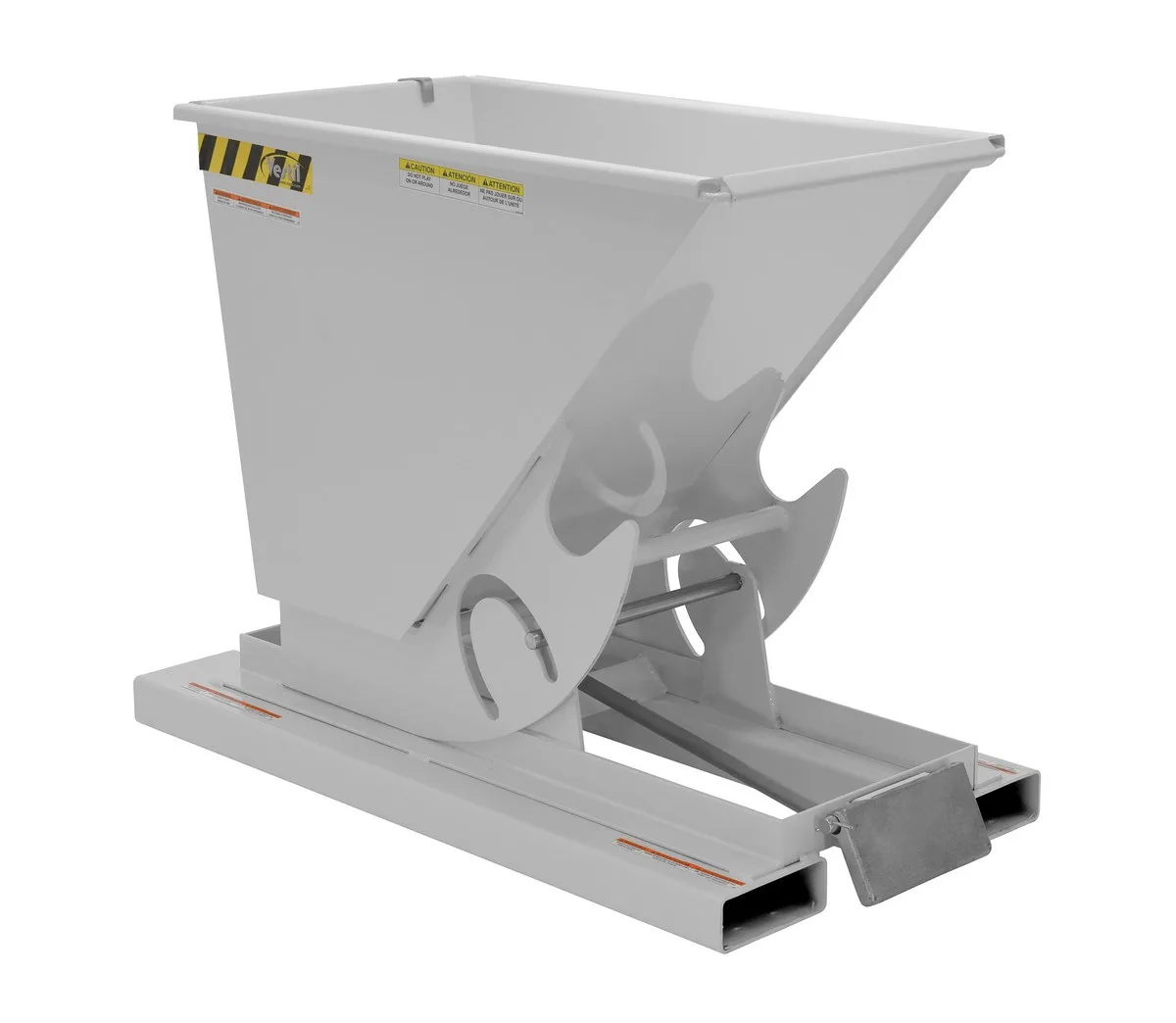 Vestil D-33-MD-SL d style - self-dumping steel hoppers with bumper release