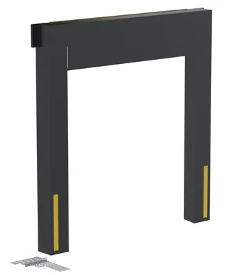 Vestil Nylon (Vinyl) Dock Seal 11 In. 8 Ft. x 9 Ft. Black
