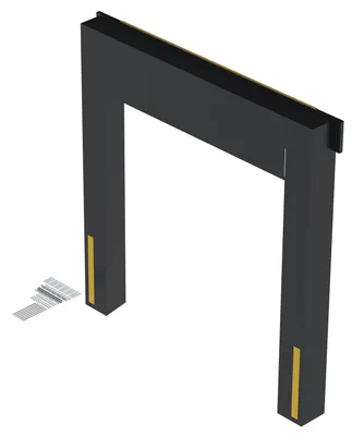Vestil Nylon (Vinyl) Dock Seal 12 In. 8 Ft. x 9 Ft. Black