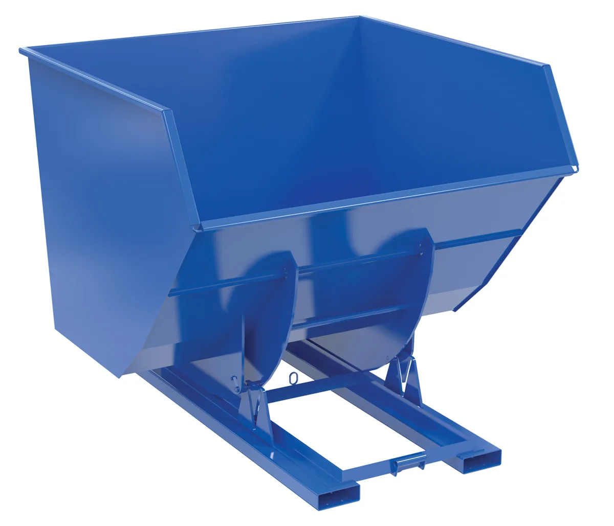 Vestil D-400-HD-NB d-style hoppers, no bump & dump